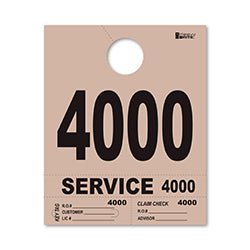 4 Part Heavy Brite Dispatch Numbers - Tan - 4000-4999